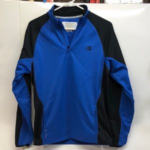 Champion Powertrain Double Dry Pullover: Blue & Black Size Small